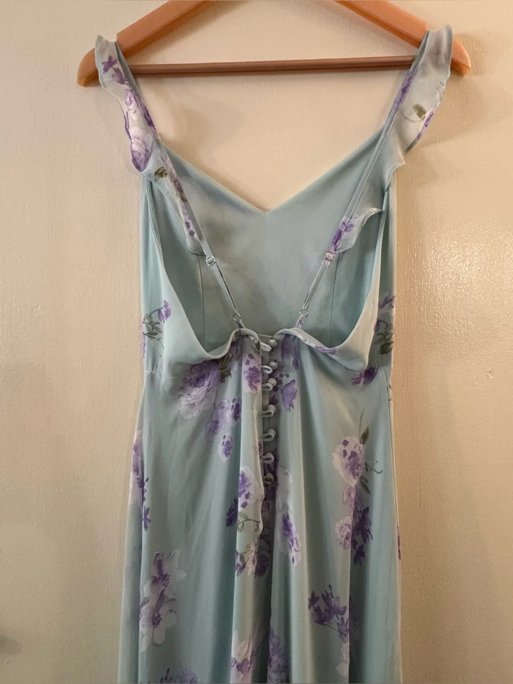 Lulus Meteoric Rise Sage Green Floral Print Maxi Dress Small